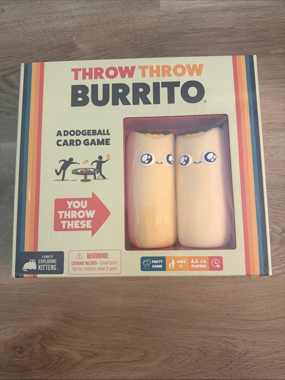 Throw Throw Burrito Card Game - A Dodgeball Card Game - New